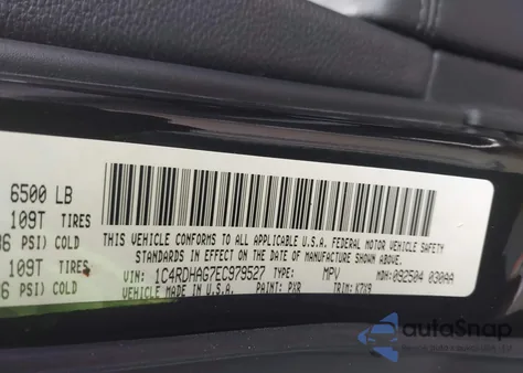 2014 Dodge Durango Sxt z USA, uszkodzony, nr VIN 1C4RDHAG7EC979527